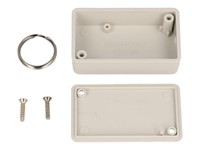ABS Enclosure 60 mm x 35 mm x 20 mm Grey with Keyring [1551HRGY]