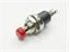 Miniature Push Button Switch • Momentary • Form : SPST-0-(1) • 3A-125 VAC • Solder-Lug • Red-Button • Round Actuator • PTM [R18-29A3 RED]