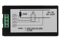 ----SEE SIMILAR CMU POWER METER 80-300V 0-100A-----DIGITAL AC POWER MONITOR 100A. LCD DISPLAY SHOWING VOLTAGE, CURRENT, POWER AND WATTS/HR [DHG DIGITL AC POWER MONITOR 100A]