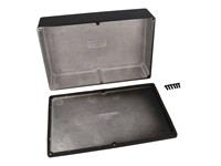 Enclosure Diecast Aluminium Black 222 x 146 x 55mm Liquid Resistant IP66 [1550WGBK]