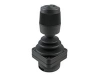 Hall Effect Joystick with 2 Button 3 Axis, Flush Mount and Round Limiter Plate [HF-45R41J]