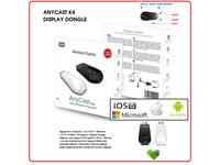 Anycast K4 Wireless WiFi Display Dongle Receiver 1080P, HD Interface TV Stick DLNA Airplay Miracast for Smart Phones, Tablet [ANYCAST K4 DISPLAY DONGLE]