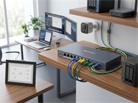 Hikvision Smart Managed 8-Port Gigabit PoE Switch, 2 × Gigabit Fiber Optical Ports, IEEE 802.3af, IEEE 802.3at, PoE Power Budget:110W, PSU:48VDC, 2.5A Max Power:120W, 20Gbps, Up to 300m Transmission, Port Type:RJ45 port, Full Duplex, MDI/MDI-X [HKV DS-3E1510P-SI]