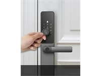 EZVIZ Smart Fingerprint Door Lock, Metallic Grey, Unlocking Method: Passcode / Proximity Card / Mechanical Key (For Emergency), 2.4GHz WiFi, Bluetooth, Lift-Up Lock Body, Type-C charging, aluminium alloy, 8xAA Alkaline Batt, IP65 (Front Panel) [EZVIZ CS-DL05]