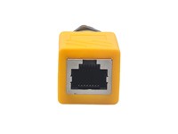 Panel Mount Ethernet Adpator M12 X Code 8 pole Female - RJ45 Shielded Jack 180° (RJS-12X08FF-LS7001)(1404549) [XY-RJS-12X08FF-ECN]