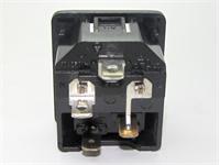 IEC C14M Inlet Snap-in with SPST Switch. 1mm (Panel Cut Out = 31.3 x 27.3) [6300-43/1,0MM]