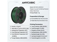 Anycubic PLA Silk Dual Filament 1.75mm 1KG Black Green [ANYCUBIC-AHSC09-10]