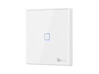 SONOFF 4X2 White Glass Panel Touch Wall Light Single Switch. Can Be Controlled Via 433MHZ RF or WiFi Through EweLink APP. US Version. THE COLOR OF The Glass Panel Is Slightly Different From SONOFF T2 WIF+RF TOUCH US 1W WH, Leaning More Toward Snow White. [SONOFF T2 WIF+RF TOUCH US 1W SWH]