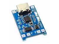 TP4056 USB Type-C 5V 1A 18650 Lithium Polymer (Li-Poly) Battery Charger Module With Charge Protection [BDD LITH CHARGER USB-C 5V/1A]