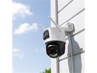IMOU Cruiser Dual 2 Full Color Outdoor Pan & Tilt Camera 5MP Fixed Lens & 5MP PT Lens, 3.6mm Lens, 30M IR, 1x100Mbps Ethernet Port, IMOU Sense, IMOU APP:iOS, Android, Built-In Mic & SPKR, AI Human & Vehicle Detection, 8xDig/Zoom, 12VDC 1A [IMOU IPC-S7XEP-10M0WED 3.6MM]