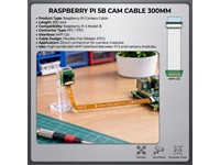 Original Raspberry PI 5B & Zero Camera Adapter Cable 300mm [RASPBERRY PI 5B CAM CABLE 300MM]