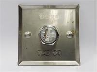 EXIT SWITCH ,SQUARE STAINLESS STEEL PLATE ,VANDAL PROOF ,NO LED [EXIT SW 19MM SQ]
