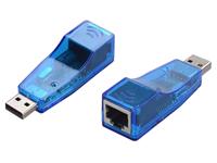 USB 2.0 ETHERNET 10/100M LAN ADAPTOR   ( USB - RJ45 ) [USB LAN ADPT #TT]