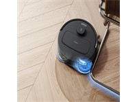 Ecovacs Smart Robot Vacuum, Suction Power:10000Pa, ZeroTangle 2.0, Dustbin Capacity:350ml, Bag:2.6L, Clean Water Tank Capacity:3.5L, Dirty Water Tank Capacity:3L, Laser Obstacle Avoidance, Voice control with 3rd-Party, 340x485x540mm, 15kg [ECOVACS DEEBOT N30 PRO-OMNI-BK]