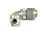 Circular Connector MIL-VG95234 Rev Bayonet Lock Cable End Plug 2 Pole #12 Solder Contacts Female 23A 500VAC/700VDC with Right Angled Cable Clamp [CA3108E-16-11SB]