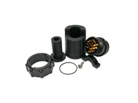 Maxi-Con-X 18-position Cable End Socket Connector with Contact Size #20 Gold plated Solder Cup style Sockets and Screw-down Cable Clamp with Grommet Seal and O ring with 7.8~9.6mm extended Grommet [13282-18SG-331]