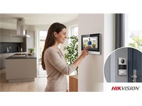 Hikvision IP Video Intercom Kit 1:1 , 7inch Touch Screen {DS-KH6320-WTE1} Resolution 1024X600 , 2MP Outdoor Station {DS-KD8003-IME1} Built-in Omni-Directional Microphone [HKV DS-KIS602]