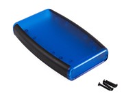 ABS Enclosure 147 mm x 89 mm x 25 mm Soft Side Black Translucent Blue [1553DTBUBK]