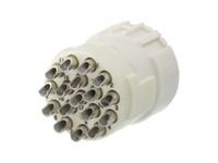 Circular Connector M23 Signal Female Solder Insert - 17 Pole - 17 x 1mm Contacts - 8A @ 400VAC Max. [7001917104]