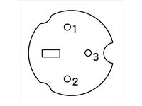Straight Inline Din Plug • 3 way • Mini [XSM32]