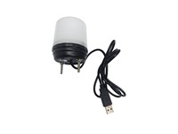 Industrial LED 7 Color RGBYCPW Multi Function Surface Mount Signal Lamp 1 Layer With USB/FTDI interface 5v/500mA 60mm Ø x 67mm [CLX-OS60-USB-7C]