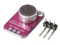 ELECTRET MICROPHONE ADJUSTABLE AMPLIFIER USING MAX4466. SIMILAR TO ADAFRUIT  ID: 1063 [DHG MICROPHONE ADJ AMP MAX4466]