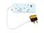 Ellies Surge Multiplug Adaptor 4Way 2X16A 1X5A 1XSCHUKO Socket - 2XUSB Sockets, Max Connected Load:3680W, 30cm Lead [ELLIES FBWP4U]