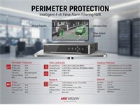 Hikvision AcuSense 16ch 4K NVR, H.265/H.265+/H.264/H.264+/MPEG4/ MPEG4, 12-8-6-5-4-3MP, Two-Way Audio, 4xSATA, 2xUSB 2.0 & 1xUSB3.0, 1xHDMI, VGA, Up to 8TB CAP per Disk [HKV DS-7716NXI-I4/S]