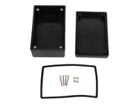 Polystyrene Enclosure 105X66X45 Black Water-Tight [1594CWBK]