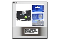 Brother Compatible Label Cartridge, TZE in Black on White Tape 12mm (8metres), AZE-231 =BRH TZE 231 [AZE-231]