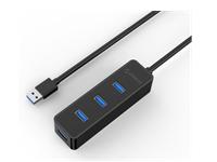 4 PORT USB3.0 HUB BLACK [ORICO W5PH4-U3-V1-BK]