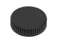 ABS Plastic Miniature Enclosure - Snap-Fit / Wall-Mount Round 80x20mm Vented IP30 - Black [1551V13BK]