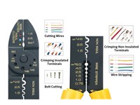 7-in-1 Multi-Function Heavy Duty Wire Stripper/Crimper 235mm [PRK 8PK-313B]