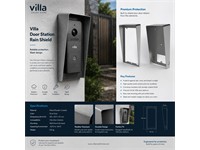 Hikvision Villa Door Station Rain Shield 186x97x31mm [HKV DS-KABV8113-RS]