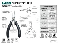 Micro Long Nose Plier 4" {PLR501E} [PRK 1PK-501E]
