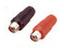 Inline RCA Socket • Red • Plastic without Sleeve [MR569 RED]