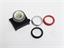 Push Button Actuator Switch Illuminated Momentary • Red Flush Lens • Metallic Silver 30mm Bezel [P301MRS]