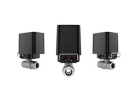 Wireless Waterstop with 15mm Thread, FREQ:868.0~868.6MHz, 1/2" (DN15), Communication Rage:1100m (Open Space), Compatible with Cold & Hot Water Pipes, Shut-Off Solenoid Valve, 4xCR123A, Max Pressure:10bar, Compatible: HUB 2 (2G/4G) HUB+, HUB2+ [AJAX WATERSTOP 1/2INCH BLK]