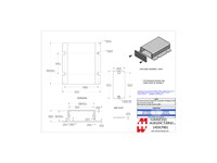 Extruded Aluminium Enclosure with Integrated Flange Black Anodized 80x54x23mm - Aluminium End Plates [1455CF801BK]