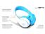 HEADPHONE WITH I/L MICROPHONE IMPEDANCE: 32Ohm  FREQ:30-16.000hz 116dB+-3dB 1.2M CABLE 3.5MM 4POLE JACK PLG WHITE/BLUE [I-DANCE HEADPHONE FUNKY160]