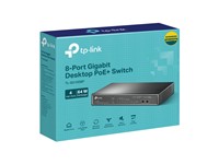 TP-LINK 8 Port Gigabit Desktop Switch with 4 Port PoE+ 10/100/1000Mbps, Auto MDI/MDIX, Switch Capacity:16Gbps, Windows 2000/XP/Vista/7/8, LINUX/MAC OS, 171x98x27mm [TP-LINK SG1008P]