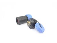 Circular Connector Plastic IP68 Screw Lock Cable End Receptacle 5 Poles Male 30A 500VAC [XY-CC211-5AP-I-1C]