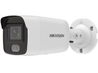 Hikvision ColorVu Bullet Network Camera 2MP IR, White Light Range 40m, 2.8mm Lens, 120dB WDR,BLC, HLC, 3D DNR ,Line crossing detection, Build-in microphone, intrusion detection, Built-in micro SD slot, up to 128 GB , 3D DNR , IP67 [HKV DS-2CD2027G2-LU (2.8MM)]