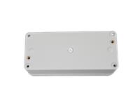 PLASTIC WATERPROOF ABS ENCLOSURE ,255g ,RATED  IP65 ,SIZE : 180x80x70  MM , 3MM BODY THICKNESS , IMPACT STRENGTH RATING IK07 ,BOX BODY AND COVER FIXED WITH  PLASTIC SCREWS ,SILICONE FOAM SEAL,INTERNAL LUG FOR CIRCUIT BOARD OR DIN RAIL TRACK . [XY-ENC WPP15-02 PS]