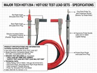 Test Lead Set 4mm Tips 10AMPS [MAJ HDT1284]