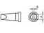 Weller LT-B Chisel Tip 2,4mm for WP80/WSP80/FE75 & MPR80 TCP Irons LR21 & MLR21 with Adapter [54440599]