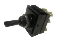 Toggle Switch • Form : DPDT-1-0-1 • 16A-250VAC • Solder-Lug • Flat Nylon Lever Actuator [C1770H]