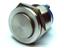 VANDAL RESISTANT PUSH BUTTON SW 19mm MOM  RAISD HYPERPLANE. 1n/o 2A-36VDC -IP65- STAINLS STEEL - SCW TERM. (ANTI VANDAL) [AVP19RHWM1S]