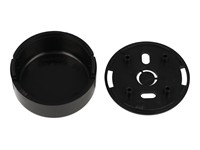 ABS Plastic Miniature Enclosure - Snap-Fit / Wall-Mount Round 45x20mm Unvented IP30 - Black [1551SNAP11BK]
