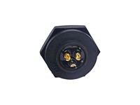 Circular Connector Plastic IP67 Waterproof Bayonet Lock Female Panel Receptacle 3 Pole 5A/250VAC - 15,6x14,8 Panel Cutout (5/8") -40 - 105° [PM03FCC-KCS7001]